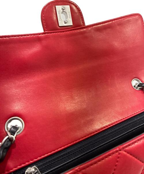 CHANEL（シャネル）CHANEL (シャネル) Matelassé 25 Bi-color Chain Shoulder Bag/マトラッセ25 バイカラーチェーンショルダーバッグ ブラック×レッド サイズ:25の古着・服飾アイテム