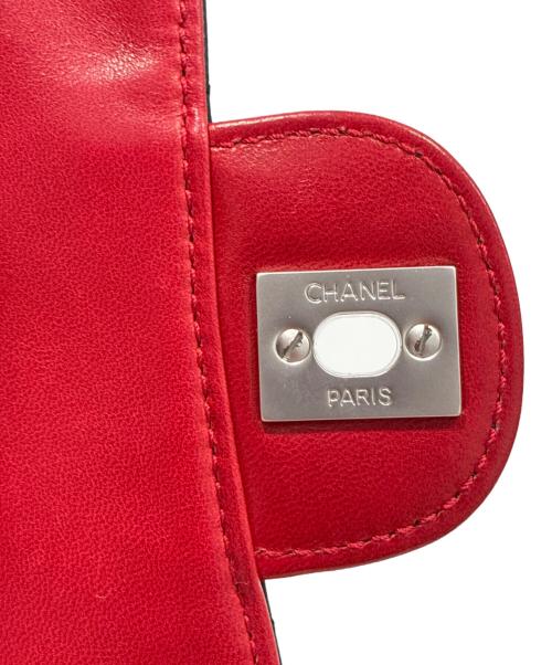 CHANEL（シャネル）CHANEL (シャネル) Matelassé 25 Bi-color Chain Shoulder Bag/マトラッセ25 バイカラーチェーンショルダーバッグ ブラック×レッド サイズ:25の古着・服飾アイテム