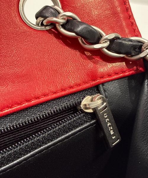 CHANEL（シャネル）CHANEL (シャネル) Matelassé 25 Bi-color Chain Shoulder Bag/マトラッセ25 バイカラーチェーンショルダーバッグ ブラック×レッド サイズ:25の古着・服飾アイテム