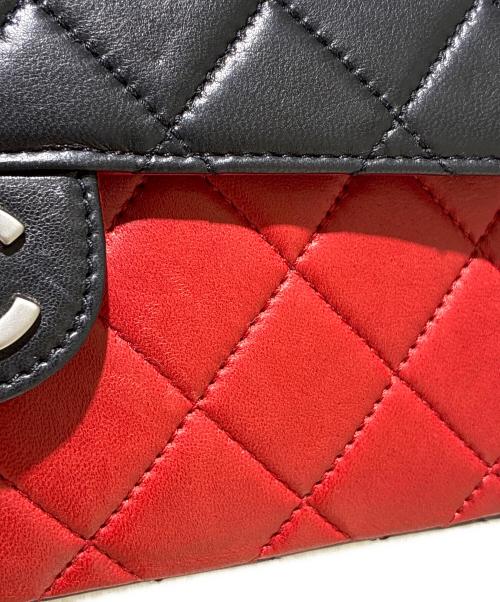 CHANEL（シャネル）CHANEL (シャネル) Matelassé 25 Bi-color Chain Shoulder Bag/マトラッセ25 バイカラーチェーンショルダーバッグ ブラック×レッド サイズ:25の古着・服飾アイテム