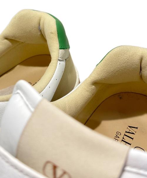 VALENTINO GARAVANI（ヴァレンティノ・ガラヴァーニ）VALENTINO GARAVANI Joie De Jouer Low-Top Sneakers/Joie De Jouer ローカットスニーカー/VL7Y2S0L36CJJ ホワイト×グリーン サイズ:43の古着・服飾アイテム