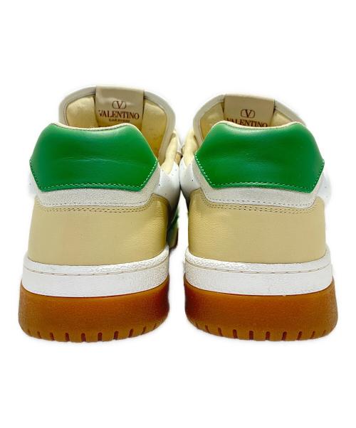 VALENTINO GARAVANI（ヴァレンティノ・ガラヴァーニ）VALENTINO GARAVANI Joie De Jouer Low-Top Sneakers/Joie De Jouer ローカットスニーカー/VL7Y2S0L36CJJ ホワイト×グリーン サイズ:43の古着・服飾アイテム