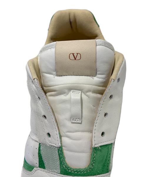 VALENTINO GARAVANI（ヴァレンティノ・ガラヴァーニ）VALENTINO GARAVANI Joie De Jouer Low-Top Sneakers/Joie De Jouer ローカットスニーカー/VL7Y2S0L36CJJ ホワイト×グリーン サイズ:43の古着・服飾アイテム