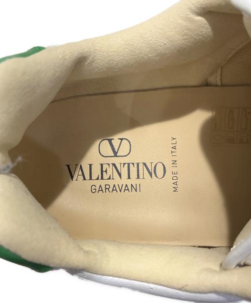 VALENTINO GARAVANI（ヴァレンティノ・ガラヴァーニ）VALENTINO GARAVANI Joie De Jouer Low-Top Sneakers/Joie De Jouer ローカットスニーカー/VL7Y2S0L36CJJ ホワイト×グリーン サイズ:43の古着・服飾アイテム