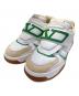 VALENTINO GARAVANI（ヴァレンティノ・ガラヴァーニ）の古着「Joie De Jouer Low-Top Sneakers/Joie De Jouer ローカットスニーカー/VL7Y2S0L36CJJ」｜ホワイト×グリーン