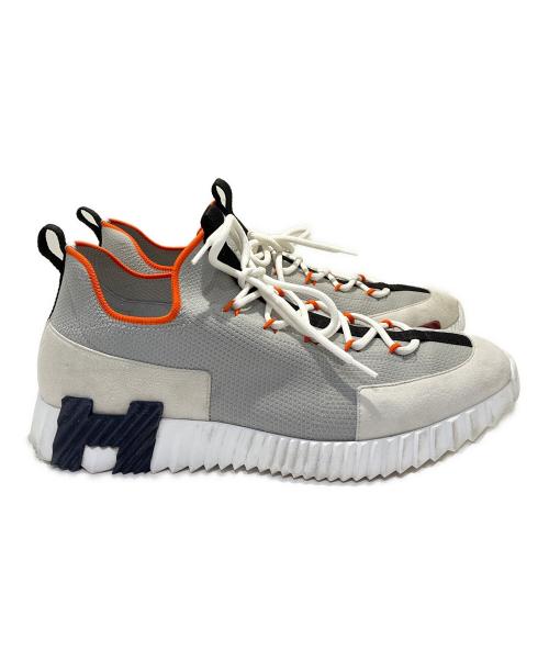 HERMES（エルメス）HERMES (エルメス) リフトスリッポン ライトグレー サイズ:43の古着・服飾アイテム