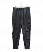 DOLCE & GABBANAドルチェ＆ガッバーナ）の古着「Wool Canvas Cargo Pants/ウールキャンバス カーゴ パンツ/GP14PTFURK8N0542」｜グレー