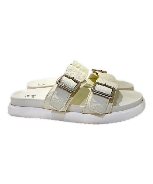 LOUIS VUITTON（ルイ ヴィトン）LOUIS VUITTON (ルイ ヴィトン) LV Venice Mules/LV ヴェニス ミュール/1AHSIX ホワイト サイズ:8の古着・服飾アイテム