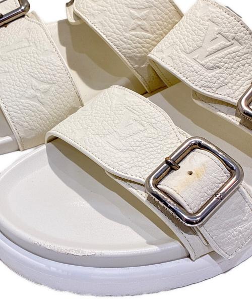 LOUIS VUITTON（ルイ ヴィトン）LOUIS VUITTON (ルイ ヴィトン) LV Venice Mules/LV ヴェニス ミュール/1AHSIX ホワイト サイズ:8の古着・服飾アイテム