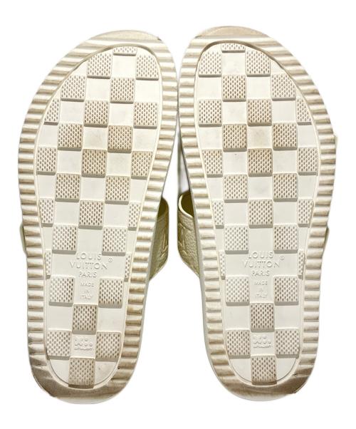 LOUIS VUITTON（ルイ ヴィトン）LOUIS VUITTON (ルイ ヴィトン) LV Venice Mules/LV ヴェニス ミュール/1AHSIX ホワイト サイズ:8の古着・服飾アイテム