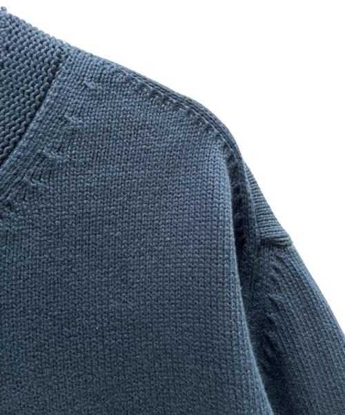 Dior（ディオール）Dior (ディオール) Hylton Nel Front Logo Cotton-Blend Knit Sweater/フロントロゴコットンブレンド ニット/583M618A3003 ネイビー サイズ:XLの古着・服飾アイテム