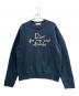 Dior（ディオール）の古着「Front Logo Cotton-Blend Knit Sweater/フロントロゴコットンブレンド ニット/583M618A3003」｜ネイビー
