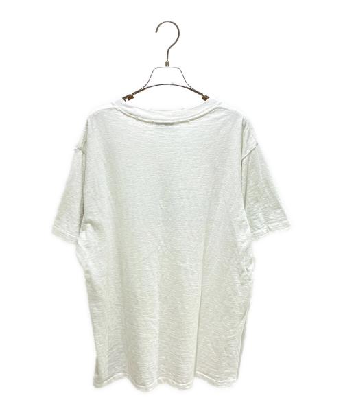 Dior（ディオール）Dior (ディオール) ダメージ加工半袖フロントロゴカットソー/583J696A0849 ホワイト サイズ:XLの古着・服飾アイテム