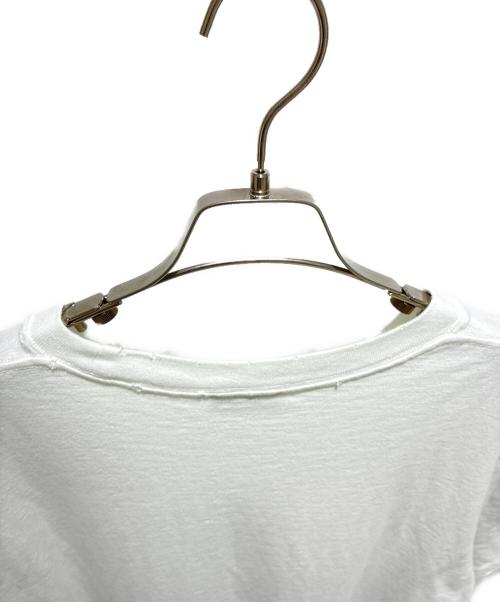 Dior（ディオール）Dior (ディオール) ダメージ加工半袖フロントロゴカットソー/583J696A0849 ホワイト サイズ:XLの古着・服飾アイテム