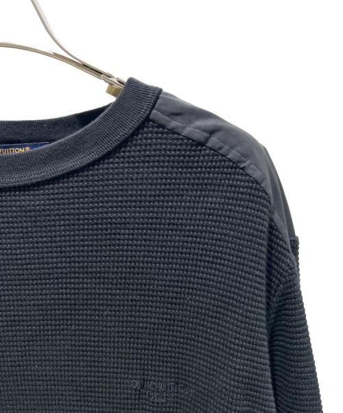 LOUIS VUITTON（ルイ ヴィトン）LOUIS VUITTON (ルイ ヴィトン) Panelled Thermal Top/切替 サーマルトップ/RM262MM 752 HVY16W ブラック サイズ:XLの古着・服飾アイテム