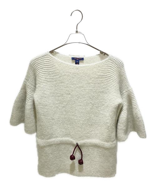 LOUIS VUITTON（ルイ ヴィトン）LOUIS VUITTON (ルイ ヴィトン) ウエスト紐付きローゲージニット アイボリー サイズ:XSの古着・服飾アイテム