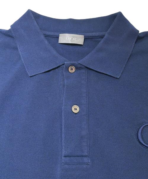 Dior（ディオール）Dior (ディオール) CD Logo Polo Shirt/CDロゴポロシャツ/013J800A0373 ネイビー サイズ:XLの古着・服飾アイテム