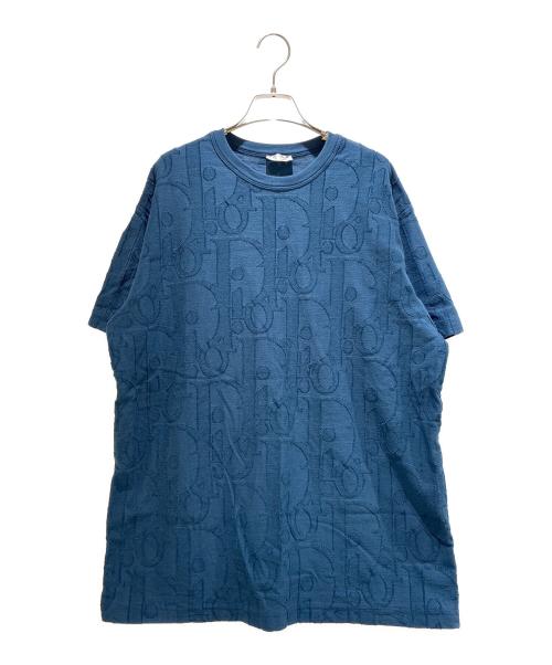 Dior（ディオール）Dior (ディオール) Oblique Logo T-Shirt/オブリークロゴTシャツ/593J696U3012 ネイビー サイズ:Lの古着・服飾アイテム