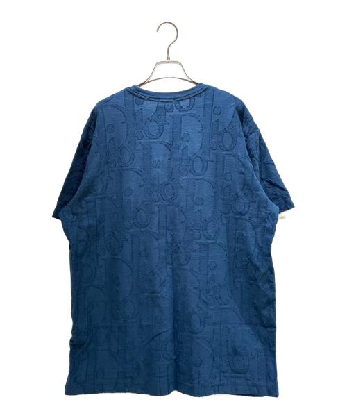 Dior（ディオール）Dior (ディオール) Oblique Logo T-Shirt/オブリークロゴTシャツ/593J696U3012 ネイビー サイズ:Lの古着・服飾アイテム