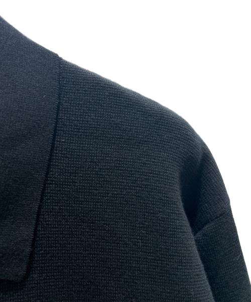 LOUIS VUITTON（ルイ ヴィトン）LOUIS VUITTON (ルイ ヴィトン) ニットブルゾン ウィズ レザーディテール ブラック サイズ:4Ｌの古着・服飾アイテム