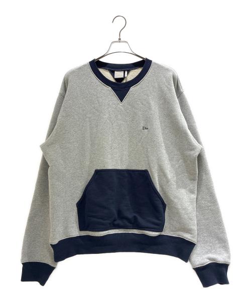 Dior（ディオール）Dior (ディオール) バイカラースウェット ライトグレー×ネイビー サイズ:XLの古着・服飾アイテム