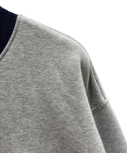 Dior（ディオール）Dior (ディオール) バイカラースウェット ライトグレー×ネイビー サイズ:XLの古着・服飾アイテム