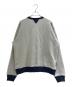 中古・古着 Dior (ディオール) バイカラースウェット ライトグレー×ネイビー サイズ:XL：70000円