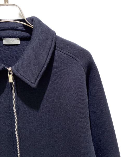 Dior（ディオール）Dior (ディオール) パリスラベル付ボンディングジップアップジャケット ネイビー サイズ:XLの古着・服飾アイテム