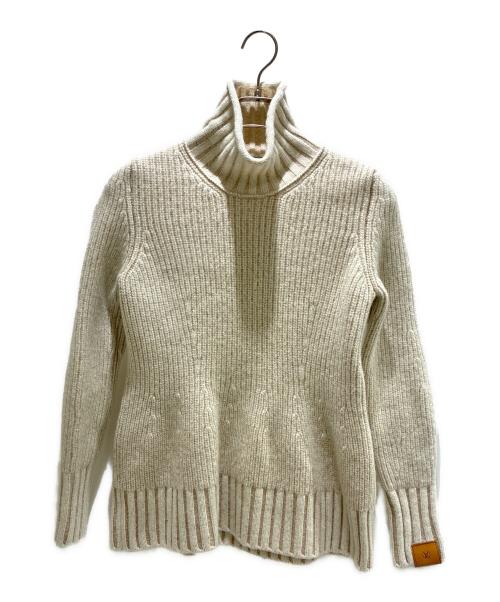 LOUIS VUITTON（ルイ ヴィトン）LOUIS VUITTON (ルイ ヴィトン) Low-Gauge Ribbed Turtleneck Knit Sweater/ローゲージリブタートルネックニット/RM242WB QIM FRKL57 アイボリー サイズ:XSの古着・服飾アイテム