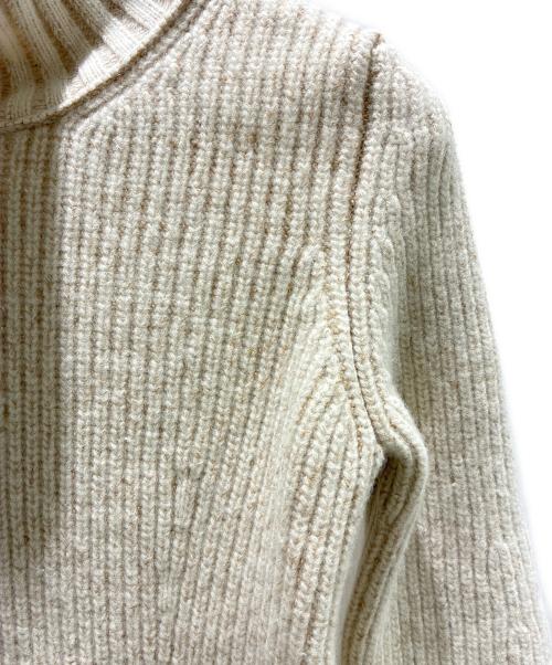 LOUIS VUITTON（ルイ ヴィトン）LOUIS VUITTON (ルイ ヴィトン) Low-Gauge Ribbed Turtleneck Knit Sweater/ローゲージリブタートルネックニット/RM242WB QIM FRKL57 アイボリー サイズ:XSの古着・服飾アイテム