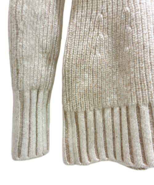 LOUIS VUITTON（ルイ ヴィトン）LOUIS VUITTON (ルイ ヴィトン) Low-Gauge Ribbed Turtleneck Knit Sweater/ローゲージリブタートルネックニット/RM242WB QIM FRKL57 アイボリー サイズ:XSの古着・服飾アイテム