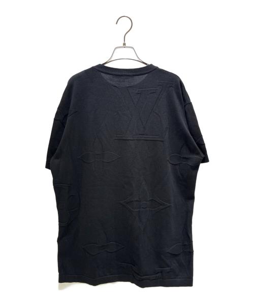 LOUIS VUITTON（ルイ ヴィトン）LOUIS VUITTON (ルイ ヴィトン) モノグラムコットン半袖ニットTシャツ ブラック サイズ:Lの古着・服飾アイテム