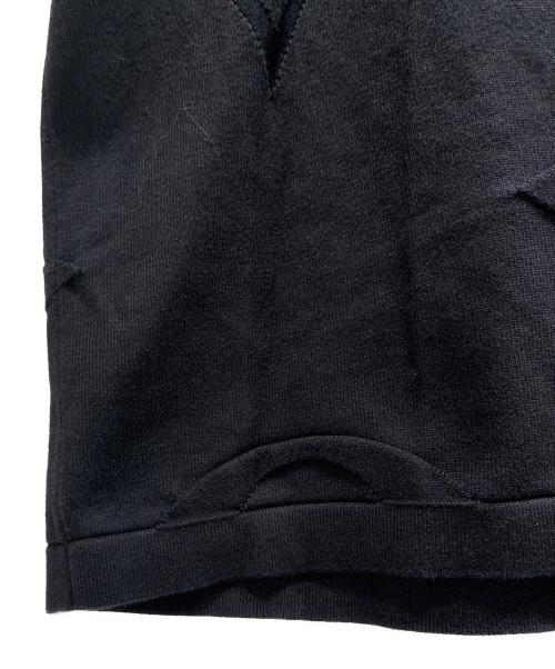 LOUIS VUITTON（ルイ ヴィトン）LOUIS VUITTON (ルイ ヴィトン) モノグラムコットン半袖ニットTシャツ ブラック サイズ:Lの古着・服飾アイテム