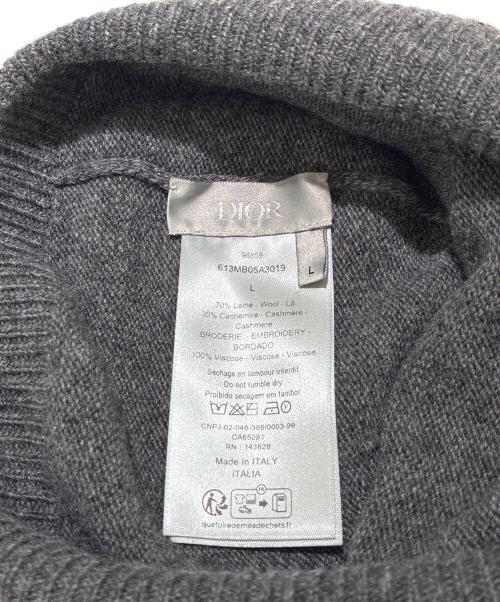 Dior（ディオール）Dior (ディオール) CDロゴニット/613MB05A3019 グレー サイズ:Lの古着・服飾アイテム
