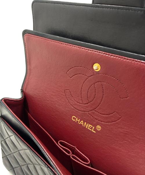 CHANEL（シャネル）CHANEL (シャネル) Matelassé 25 Double Flap Chain Shoulder Bag/マトラッセ25 ダブルフラップチェーンショルダーバック ブラック サイズ:25の古着・服飾アイテム