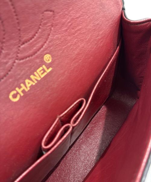CHANEL（シャネル）CHANEL (シャネル) Matelassé 25 Double Flap Chain Shoulder Bag/マトラッセ25 ダブルフラップチェーンショルダーバック ブラック サイズ:25の古着・服飾アイテム
