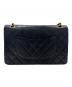CHANEL (シャネル) Matelassé 25 Double Flap Chain Shoulder Bag/マトラッセ25 ダブルフラップチェーンショルダーバック ブラック サイズ:25：700000円