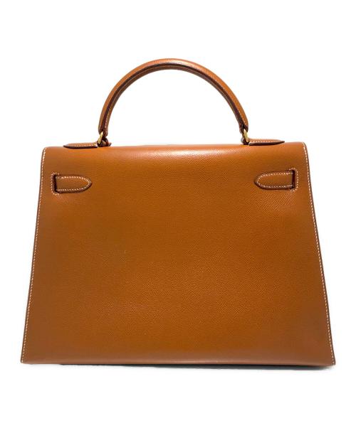 HERMES（エルメス）HERMES (エルメス) ケリー32外縫い/Kelly32Sellier/ゴールド/ゴールド金具/〇U刻印 ゴールド×G金具 サイズ:32の古着・服飾アイテム