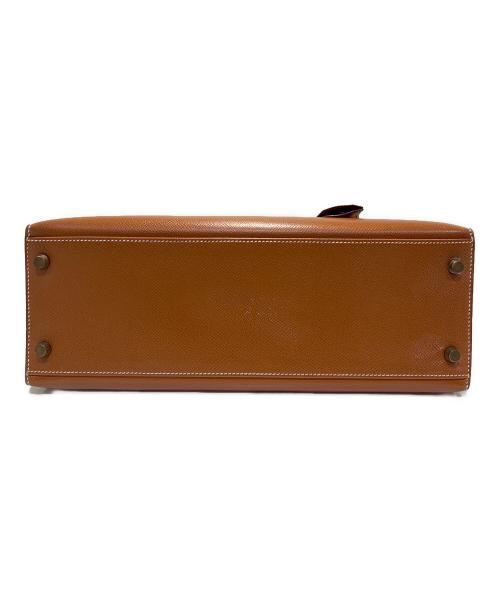 HERMES（エルメス）HERMES (エルメス) ケリー32外縫い/Kelly32Sellier/ゴールド/ゴールド金具/〇U刻印 ゴールド×G金具 サイズ:32の古着・服飾アイテム