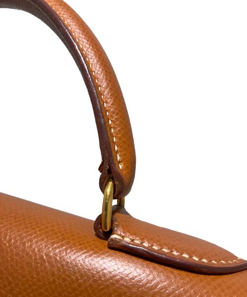 HERMES（エルメス）HERMES (エルメス) ケリー32外縫い/Kelly32Sellier/ゴールド/ゴールド金具/〇U刻印 ゴールド×G金具 サイズ:32の古着・服飾アイテム