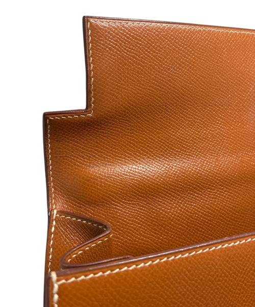 HERMES（エルメス）HERMES (エルメス) ケリー32外縫い/Kelly32Sellier/ゴールド/ゴールド金具/〇U刻印 ゴールド×G金具 サイズ:32の古着・服飾アイテム