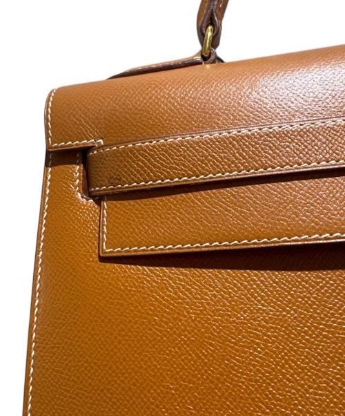 HERMES（エルメス）HERMES (エルメス) ケリー32外縫い/Kelly32Sellier/ゴールド/ゴールド金具/〇U刻印 ゴールド×G金具 サイズ:32の古着・服飾アイテム