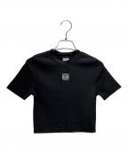 LOEWEロエベ）の古着「Cropped Anagram T-Shirt/クロップドアナグラムTシャツ/S359Y23X87」｜ブラック