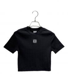 LOEWE（ロエベ）の古着「Cropped Anagram T-Shirt/クロップドアナグラムTシャツ/S359Y23X87」｜ブラック