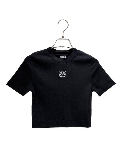 LOEWE（ロエベ）LOEWE (ロエベ) Cropped Anagram T-Shirt/クロップドアナグラムTシャツ/S359Y23X87 ブラック サイズ:Sの古着・服飾アイテム