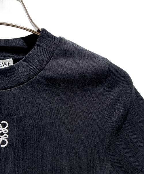 LOEWE（ロエベ）LOEWE (ロエベ) Cropped Anagram T-Shirt/クロップドアナグラムTシャツ/S359Y23X87 ブラック サイズ:Sの古着・服飾アイテム