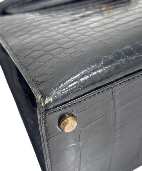 HERMES（エルメス）HERMES (エルメス) Kelly 35 Sellier/ケリー35 外縫い/ゴールド金具/ポロサスリセ/ブラック/〇P刻印：1986年製 ブラック サイズ:35の古着・服飾アイテム