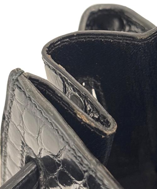 HERMES（エルメス）HERMES (エルメス) Kelly 35 Sellier/ケリー35 外縫い/ゴールド金具/ポロサスリセ/ブラック/〇P刻印：1986年製 ブラック サイズ:35の古着・服飾アイテム