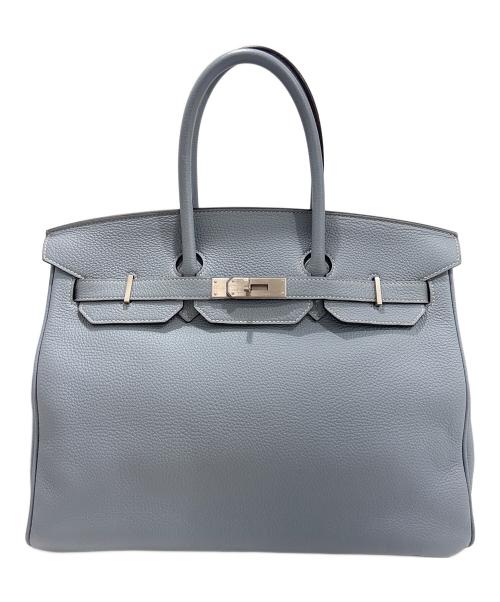 HERMES（エルメス）HERMES (エルメス) バーキン35/Birkin35/トゴ/マットシルバー金具/ブルーグラシエ/X刻印 ブルーグラシエの古着・服飾アイテム