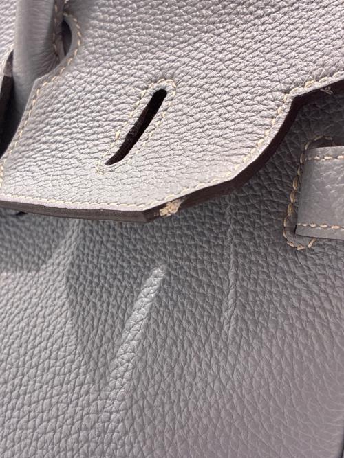 HERMES（エルメス）HERMES (エルメス) バーキン35/Birkin35/トゴ/マットシルバー金具/ブルーグラシエ/X刻印 ブルーグラシエの古着・服飾アイテム
